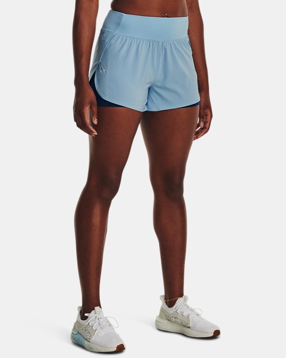 Women's UA Vanish 2-in-1 Shorts in Blue image number 0